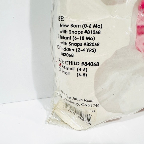 Charades Child Plush White & Pink 2pc Bunny Halloween Easter Cosplay Costume - Picture 13 of 14